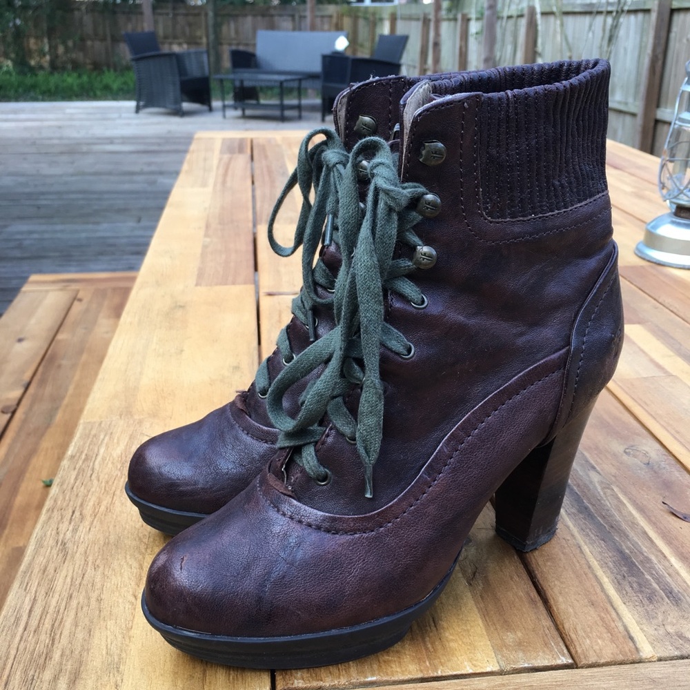 Frye heeled/ platform booties
